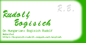 rudolf bogisich business card